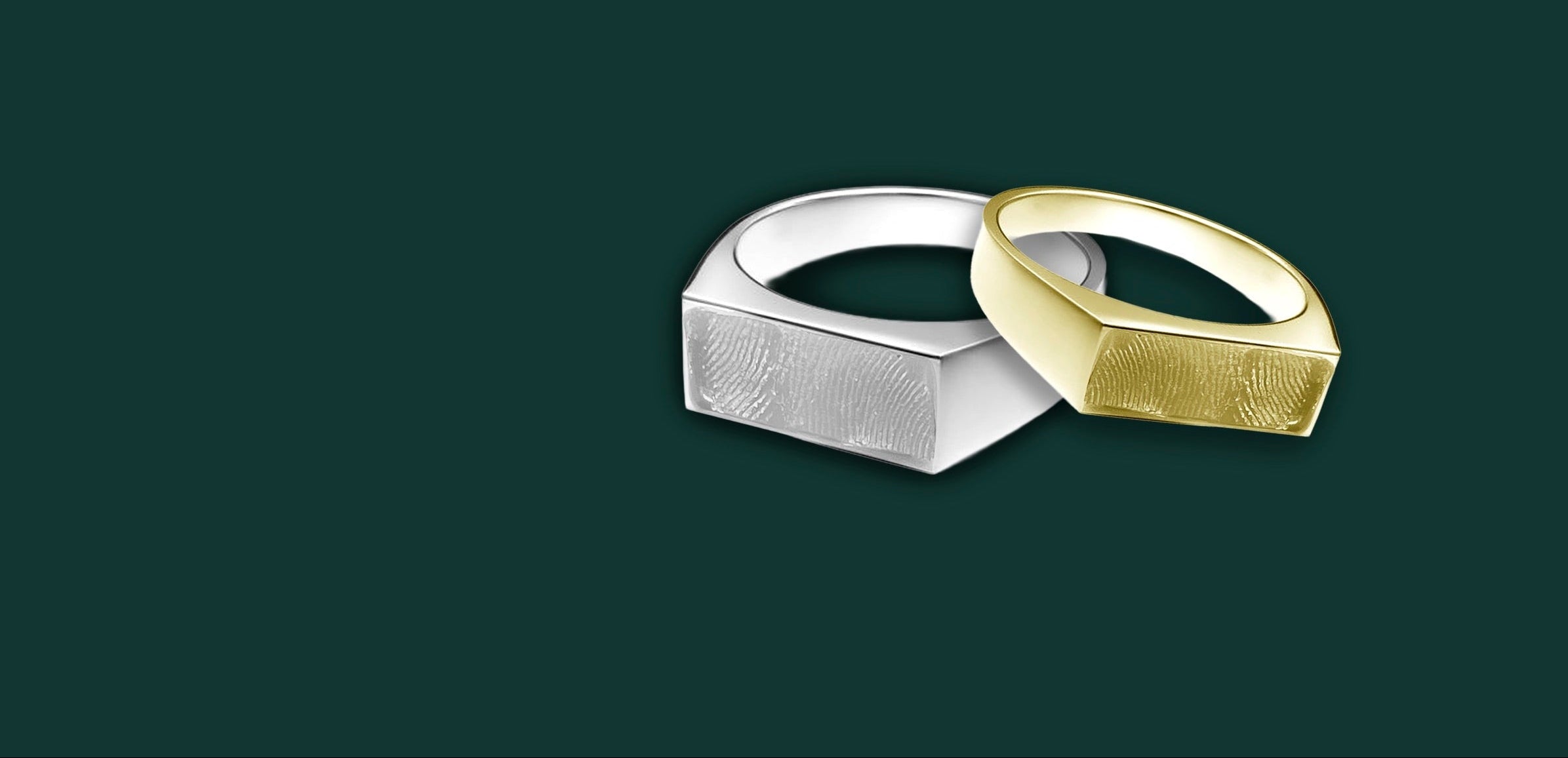 Signetring with fingerprints